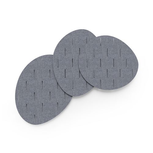 墙面隔音板 - CHIPS - SilentLab - PET / 仿布 / 灰色