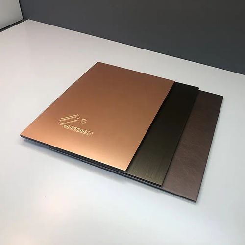 外包复合板 - Shanghai Huayuan New Composite Materials Co.,Ltd. - 用于外墙 / 铜 / 古铜