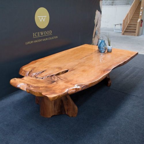 现代风格桌 - The Whale - Icewood - 木质 / 树脂 / 木桌脚