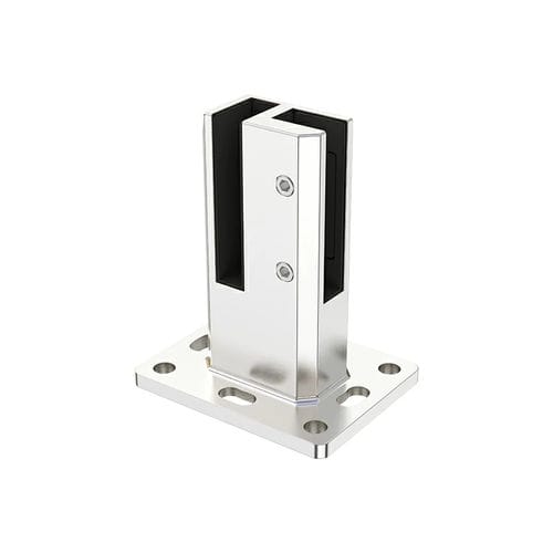 不锈钢玻璃夹 - DOSD series - Shandong Aleader Machinery Manufacturing Co.,Ltd - 板材 / 淋浴 / 用于护栏