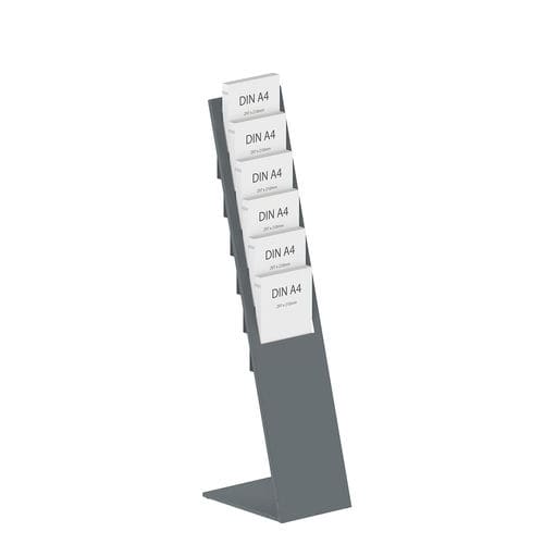 落地小册子架 - PLANAR6 - FEPRO - 自承重 / 粉末涂层钢 / 商用