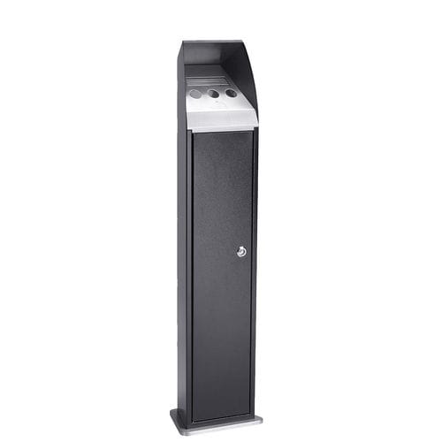 落地烟灰缸 - TOWER - FEPRO - 电镀钢 / 用于室外 / 公共空间