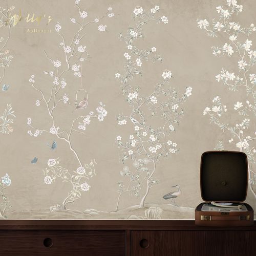 现代风格墙纸 - CALM FIELD - Wally's - 图案 / 白色 / 米色