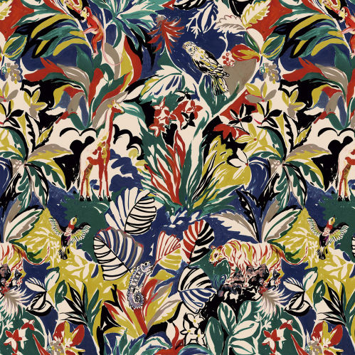 室内装饰面料 - BOTANICAL DREAM - Aldeco Interior Fabrics - 用于窗帘 / 花朵图案 / 棉质
