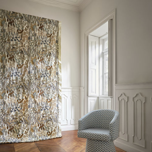 室内装饰面料 - CHRONIQUES DE VOYAGE  - Aldeco Interior Fabrics - 用于窗帘 / 自然图案 / 花朵图案