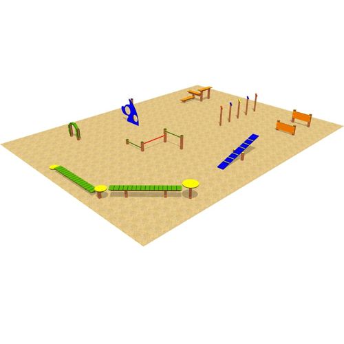 灵敏障碍训练场 - DUAGCP-80 - DEPORTES URBANOS - 用于狗公园 / 隧道式 / 轮子