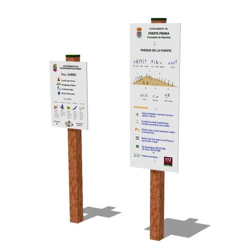 灵敏信息看板 - DUAGCP-12 - DEPORTES URBANOS - 犬用 / 用于狗公园