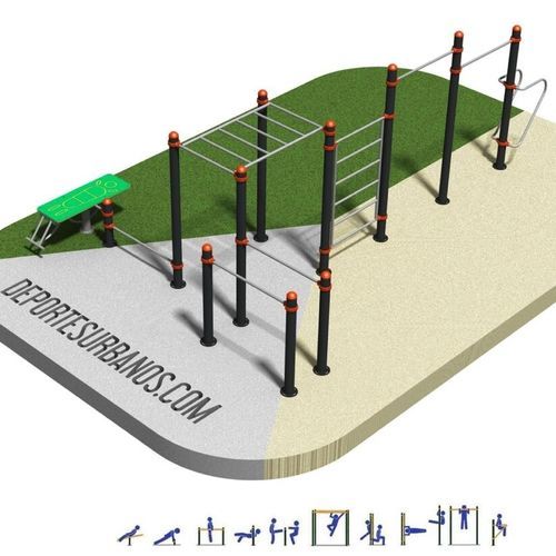 学校用街头健身公园 - DUCG-2010 - DEPORTES URBANOS - 体育俱乐部 / 用于城市 / 臂屈伸