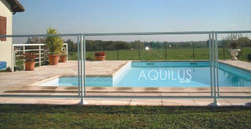 安全护栏 - AQUILUS PISCINES - 固定式 / 玻璃 / 泳池