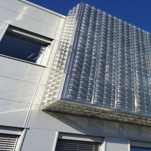 立面板 - OXYGEN - ArcelorMittal Building Solutions - 盒式 / 不锈钢 / 穿孔