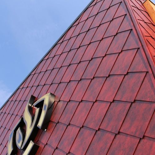 立面板 - EDYXO® - ArcelorMittal Building Solutions - 电镀钢 / 石膏灰泥 / 光滑