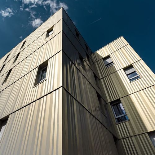 立面板 - PEARL ANTIGRAFFITI  - ArcelorMittal Building Solutions - 电镀钢 / 金属板 / 石膏灰泥