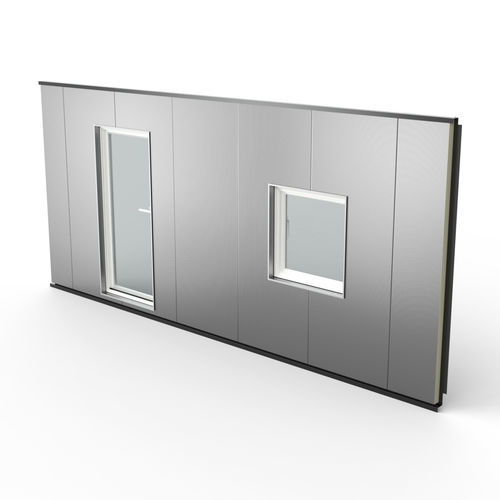 预制板幕墙 - D2B&reg; Promisol&reg; S - ArcelorMittal Building Solutions - 钢 / 集成绝缘装置 / 防火