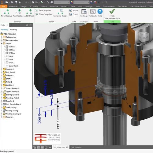 设计软件 - INVENTOR TOLERANCE - Autodesk - 分析和模拟 / CAM / 用于钢结构