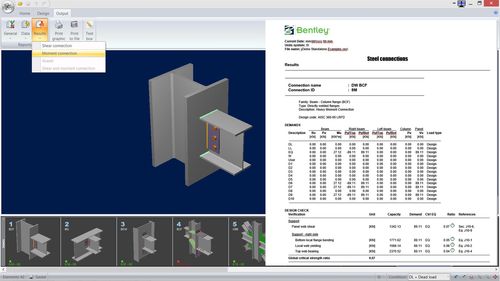 设计软件 - RAM CONNECTION - BENTLEY SYSTEMS - 分析 / 用于钢结构 / 3D
