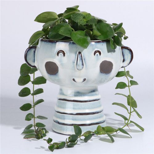 釉面陶瓷花盆 - AN0075-2 - Guangzhou Ancooly Gardening LTD - 独立式 / 圆形 / 家用