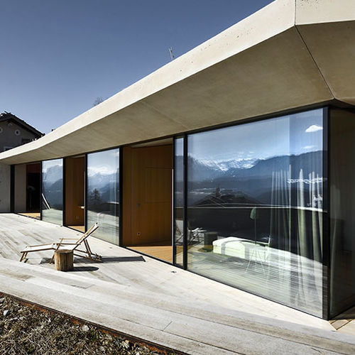 阳台滑动玻璃门 - Artline® - Hannes Huber GmbH - 金属 / 双层玻璃 / 右