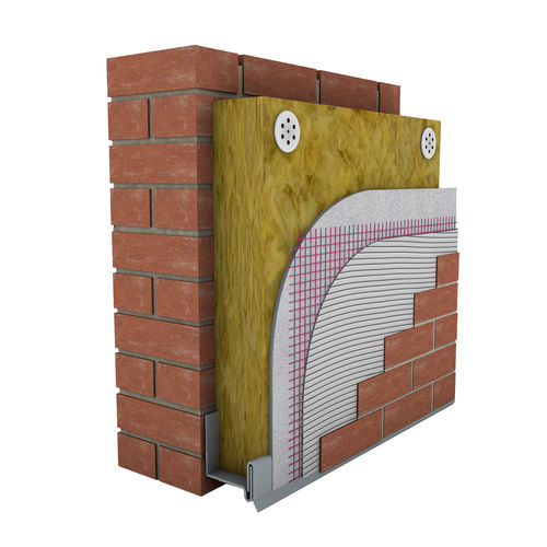 混凝土砌面砖 - WEBERWALL EXTERNAL SYSTEM - Weber - 用于外墙 / 翻新 / 光滑