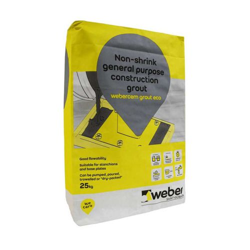 固结砂浆 - WEBERCEM GROUT ECO - Weber - 防回缩 / 灌浆 / 用于混凝土
