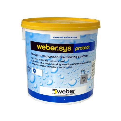 墙面液体防水材料 - WEBERSYS PROTECT - Weber - 用于地面 / 用于浴室 / 用于整体厨房