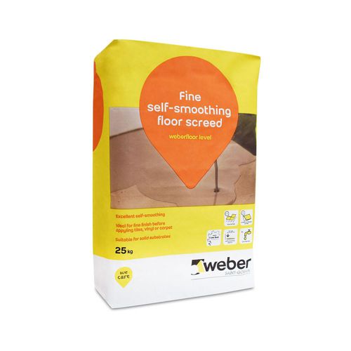 抹平砂浆 - WEBERFLOOR LEVEL - Weber - 自流平 / 用于防水面层 / 用于混凝土