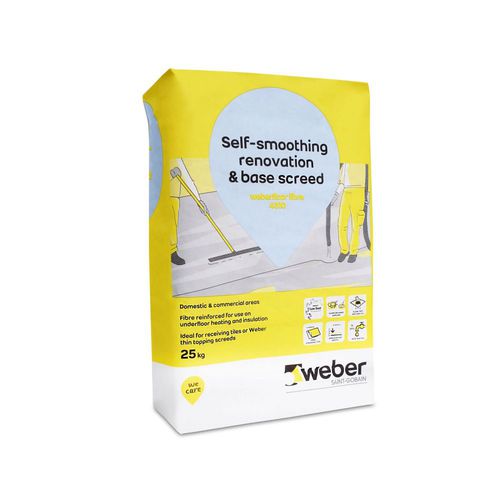 抹平砂浆 - WEBERFLOOR FIBRE 4310 - Weber - 自流平 / 用于防水面层 / 用于混凝土