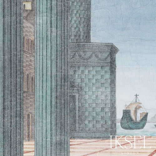 现代风格墙纸 - MU101 Brunelleschi Perspective - Iksel Decorative Arts - 玻璃纤维 / 乙烯基 / 全景式