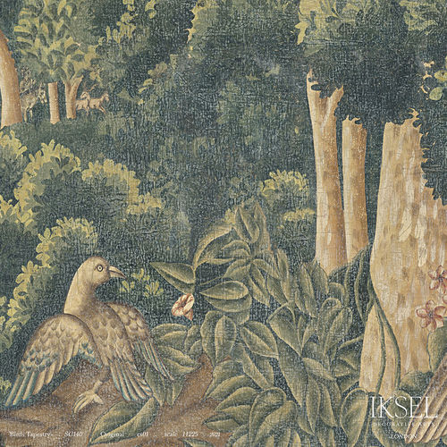 现代风格墙纸 - SC140 Birds Tapestry Original - Iksel Decorative Arts - 自然图案 / 全景式 / 动物图案
