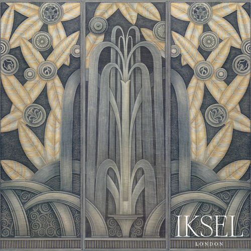 现代风格墙纸 - MU111 Art Deco Fountain Original - Iksel Decorative Arts - 自然图案 / 印花 / 几何图案