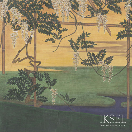 现代风格墙纸 - MU102 Wisteria in Landscape - Iksel Decorative Arts - 自然图案 / 印花 / 中国风