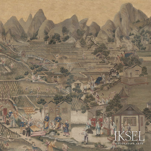 现代风格墙纸 - SC111 GOVERNOR'S VISIT - Iksel Decorative Arts - 玻璃纤维 / 乙烯基 / 自然图案