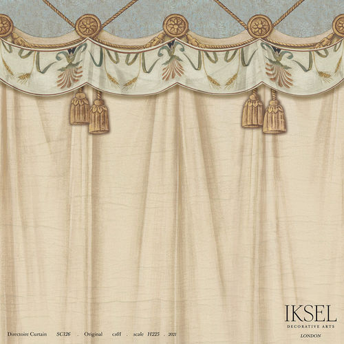现代风格墙纸 - SC126 Directoire Curtain  - Iksel Decorative Arts - 全景式 / 几何图案 / 儿童图案