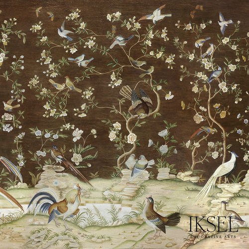 现代风格墙纸 - SC147 DUTCH TREE OF LIFE - Iksel Decorative Arts - 玻璃纤维 / 乙烯基 / 印花