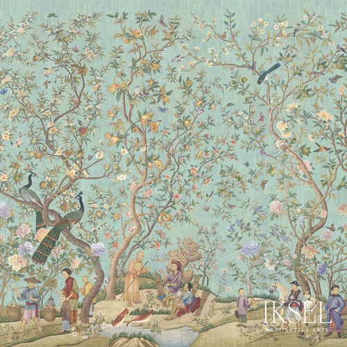 现代风格墙纸 - QIANLONG GARDEN - Iksel Decorative Arts - 乙烯基 / 玻璃纤维 / 自然图案