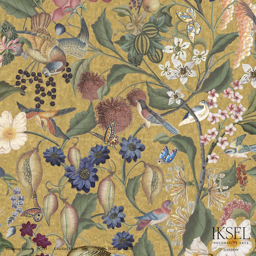 现代风格墙纸 - SC153 Blooming Fantasy - Iksel Decorative Arts - 玻璃纤维 / 乙烯基 / 自然图案