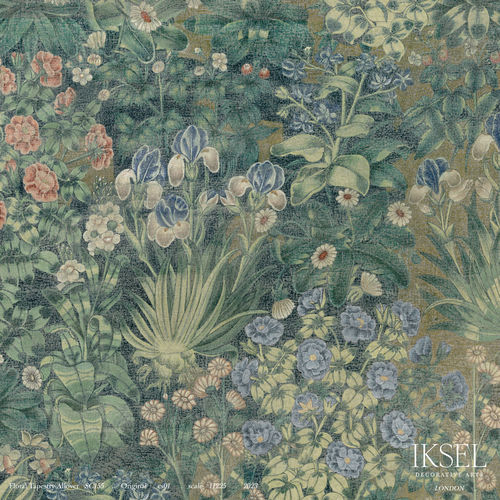 现代风格墙纸 - SC155 Floral Tapestry Allover - Iksel Decorative Arts - 玻璃纤维 / 乙烯基 / 自然图案