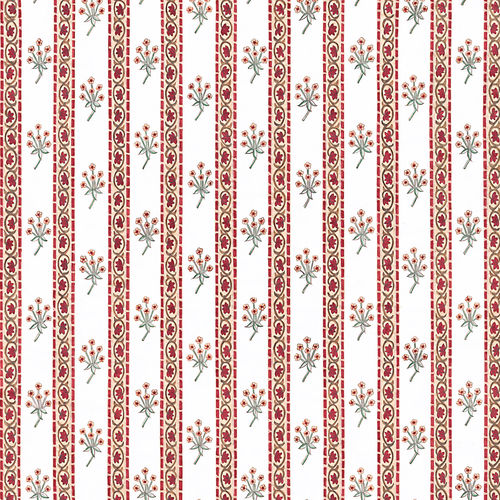 现代风格墙纸 - RW301 Bouquet Stripe - Iksel Decorative Arts - 玻璃纤维 / 乙烯基 / 印花