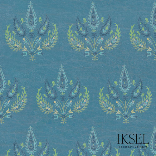 现代风格墙纸 - RW204 Embroidered Flowers - Iksel Decorative Arts - 玻璃纤维 / 乙烯基 / PVC