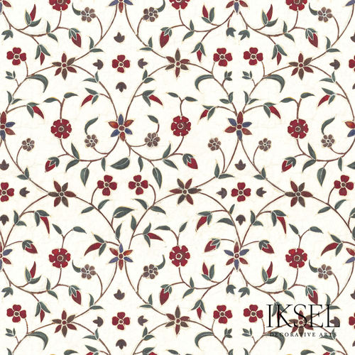 现代风格墙纸 - RW303 Indian Arabesque - Iksel Decorative Arts - 玻璃纤维 / 乙烯基 / PVC