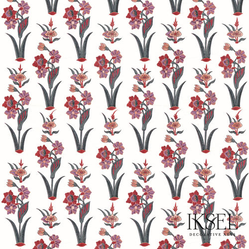 现代风格墙纸 - RW304 Large Boteh - Iksel Decorative Arts - 玻璃纤维 / 乙烯基 / 花卉图案