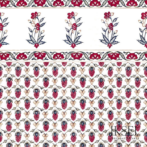 现代风格墙纸 - RW307 Mogul Berry P. - Iksel Decorative Arts - 玻璃纤维 / 乙烯基 / 自然图案