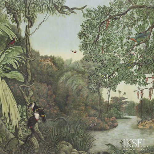 现代风格墙纸 - SC161 Amazonia - Iksel Decorative Arts - 玻璃纤维 / 乙烯基 / 自然图案
