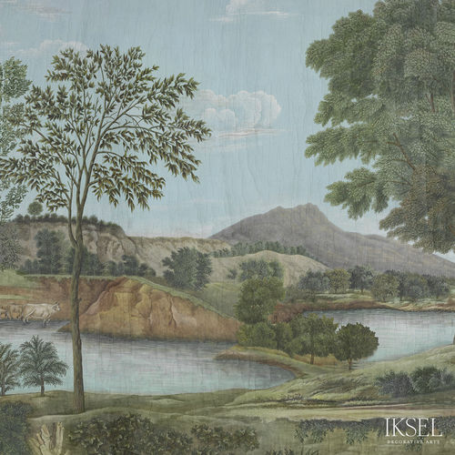 现代风格墙纸 - SC162 Arcadian Promenade - Iksel Decorative Arts - 玻璃纤维 / 乙烯基 / 自然图案