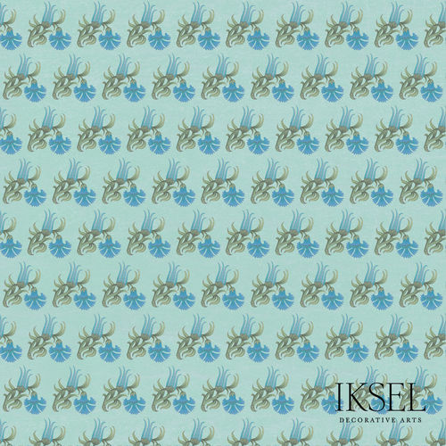 现代风格墙纸 - RW203 Carnation and Tulip - Iksel Decorative Arts - 玻璃纤维 / 乙烯基 / 自然图案