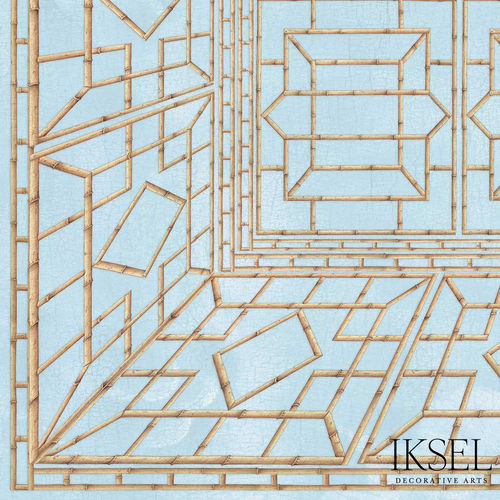 现代风格墙纸 - CE202 Bamboo Ceiling - Iksel Decorative Arts - 玻璃纤维 / 乙烯基 / 自然图案