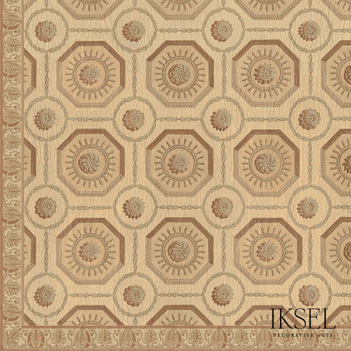 现代风格墙纸 - CE203 Coffered Hexagon Ceiling - Iksel Decorative Arts - 玻璃纤维 / 乙烯基 / 几何图案