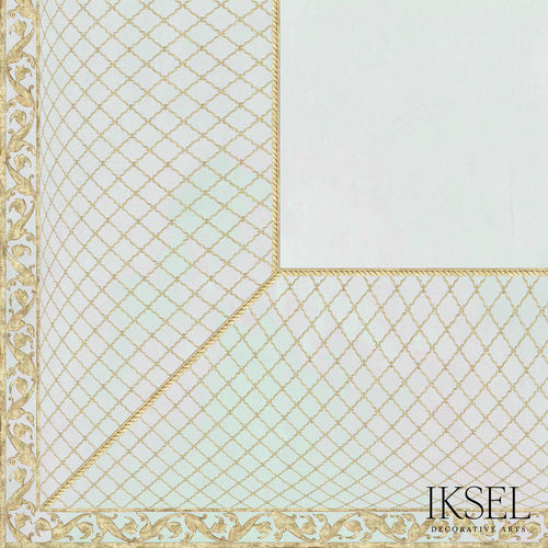 现代风格墙纸 - CE303 Rajmata Jali Ceiling - Iksel Decorative Arts - 玻璃纤维 / 乙烯基 / 自然图案