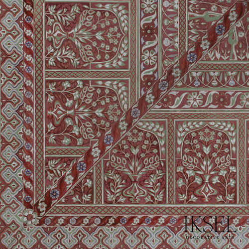 现代风格墙纸 - CE130 Ottoman Tent Mehmet Ceiling - Iksel Decorative Arts - 玻璃纤维 / 乙烯基 / 自然图案