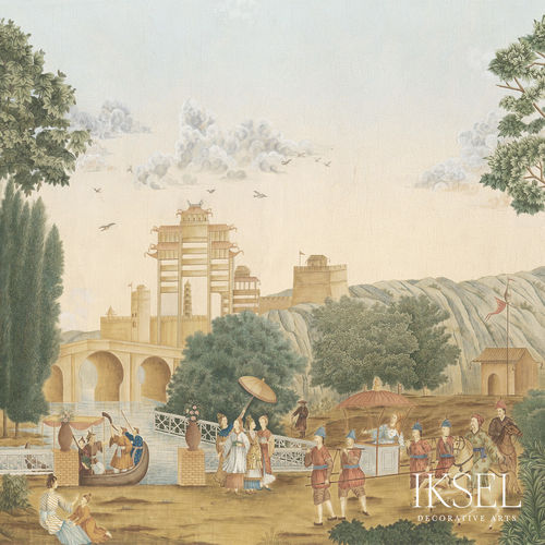 现代风格墙纸 - SC120 La Fête Chinoise - Iksel Decorative Arts - 玻璃纤维 / 乙烯基 / 自然图案
