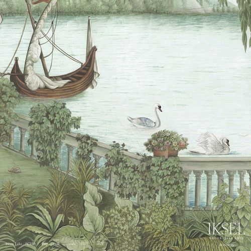 现代风格墙纸 - SC150 Swan Lake - Iksel Decorative Arts - 乙烯基 / 玻璃纤维 / 自然图案